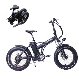 ZQNHXY 48V 10Ah Pieghevole Bicicletta elettrica Pieghevole Bici elettrica per l'adulto, Carica Batteria al Litio Rimovibile, Unisex Biciclette