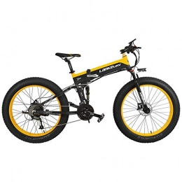 ZTBXQ Mountain bike elettrica pieghevoles ZTBXQ Sports Outdoors Commuter City Road Bike Bicycle Mountain  27 Speed 1000W Folding Electric Bicycle 26 * 4.0 Fat  5 PAS Hydraulic Disc Brake 48V 10Ah Removable Lithium Battery Charging