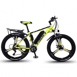 XXL-G Mountain bike elettriches 350W bici elettrica 26 '' adulti bicicletta elettrica / elettrica per mountain bike, con estraibile impermeabile di grande capienza 36V13AH batteria al litio e caricabatteria, Black yellow