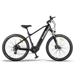 Accolmile Mountain bike elettriches Accolmile Electric Mountain Bike 36V250W Mid Drive Torque Sensor Motor 27.5" Electric Bicycle with Hidden 36V 15Ah E-bike Battery, Beach Mountain E-bike with Shimano 8 Speed Gears MTB for Adult-Black