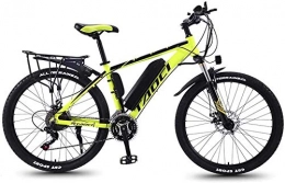 Aoyo Mountain bike elettriches Adulti elettrica bici elettrica Mountain bike, lega di alluminio Biciclette All Terrain, 26" 36V 350W 13Ah rimovibile agli ioni di litio, smart Montagna-bici for la Mens, (Color : Yellow 1)