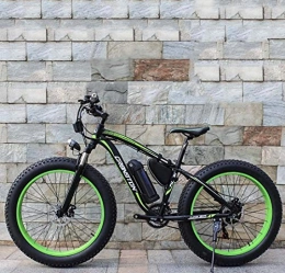 AISHFP Mountain bike elettriches Adulti Fat Tire Elettrico per Mountain Bike, 36V Batteria al Litio elettrica Neve Biciclette, Telaio Lega di Alluminio Offroad 26 Pollici E-Bikes, A