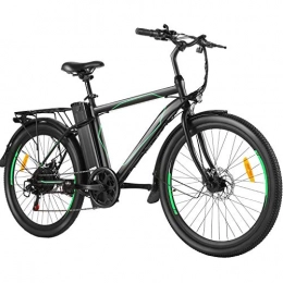 Ancheer Mountain bike elettriches ANCHEER Bicicletta elettrica 27"eBike con Batteria al Litio Shimano a 22 velocità per Mountain Bike da 36 V 8 Ah