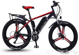 RDJM Mountain bike elettriches Bciclette Elettriche, 26 in Bici Elettriche 350W Power Shift for Mountain Bike, Display Ammortizzatore fari a LED Outdoor Ciclismo Viaggi Work out (Color : Red)