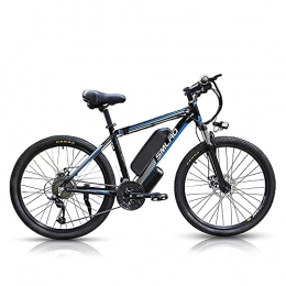 HFRYPShop Mountain bike elettriches Bici Elettrica 1000W, 26-Zoll e-MTB con Batteria Rimovibile 48V 13Ah, Shimano Cambio a 21 Velocità, Massima Velocità:45km / h, 3 - Modalità di Guida - Spedita dalla Polonia, blue