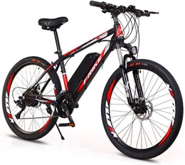WJSWD Mountain bike elettriches Bici elettrica, 26 '' Cerchi in lega di alluminio bici elettrica 36V 10Ah batteria al litio rimovibile Mountain bike biciclette, 27-velocità-bici for adulti Batteria al litio Beach Cruiser per adulti
