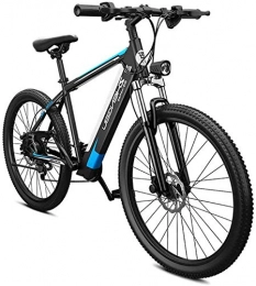 WJSWD Mountain bike elettriches Bici elettrica, 26" Ebikes for adulti elettrico 27-Velocità della montagna della bicicletta 400W 48V rimovibile agli ioni di litio, doppio freno a disco, comodo sedile Batteria al litio Beach Cruiser