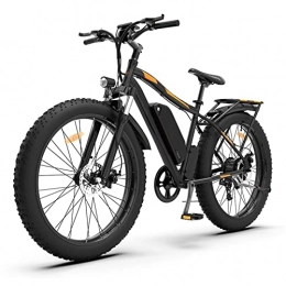 LIU Mountain bike elettriches Bici elettrica for Adulti 300 Lbs 28 mph Bici elettrica 26 Pollici Fat Tire Snow Mountain Bike E 750W Motore 48V 13Ah Batteria al Litio Bicicletta (Colore : Nero)