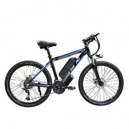 NYPB Mountain bike elettriches Bici elettrica per mountain bike, motore da 350W bici elettrica da 26 pollici 48V 13Ah batteria al litio staccabile bici elettrica a 21 velocità con doppio freno a disco unisex (blue)