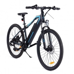 AWJ Mountain bike elettriches Bici elettrica Pieghevole per Adulti da 250 W 25 km / h, Bicicletta elettrica da Montagna 27, 5 Pollici, Bicicletta elettrica a Batteria 48 V 12, 5 Ah