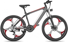 CASTOR Mountain bike elettriches Bici elettriche Biciclette elettriche per adulti, bici in lega di magnesio 27 velocità Biciclette da montagna Tutto terrain, 26 "ruote MTB Dual Suspension Bicycle, per esterno ciclismo da viaggio