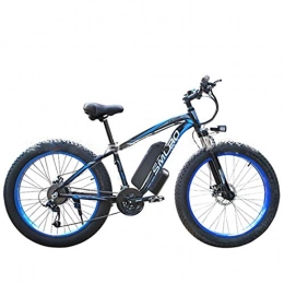 G.Z Mountain bike elettriches Bicicletta elettrica, lega di alluminio mountain bike Yue bicicletta, batteria al litio di grande capacità 48V13A, 350W potente motore, display LCD, il chilometraggio massimo è fino a 90 km, Black blue