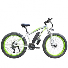 G.Z Bici Bicicletta elettrica, lega di alluminio mountain bike Yue bicicletta, batteria al litio di grande capacità 48V13A, 350W potente motore, display LCD, il chilometraggio massimo è fino a 90 km, White green