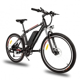 HUAXU Bici Bicicletta elettrica Mountain Bike 26" 250W Bicicletta elettrica con batteria al litio rimovibile da 36 V 12, 5 Ah, Cambio a 21 velocità, 15, 6 mph, Ricarica Chilometraggio Fino a 25 Miglia