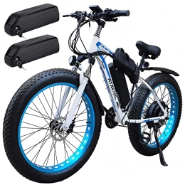 QIQIZHANG Bici Biciclette elettriche for adulti E-Bike Mountain Mountain Bike 150 0W 48V. Offroad Fat 26 "4.0 Pneumatici E-Bike 48v 18ah. Batteria agli ioni di litio Mtb. Bike di sporcizia, for uomo da viaggio for e
