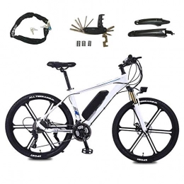  Mountain bike elettriches Biciclette elettriche, Mountain Bike da Uomo in Lega di Alluminio Bici da Ciclismo per Tutti i Terreni, Mountain Bike con Batteria agli ioni di Litio Rimovibile da 26"36V 350W, (Cyclette)