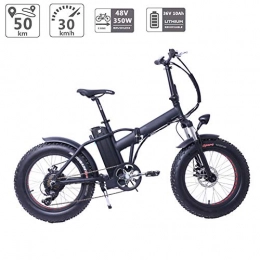 CHTOYS Bicicletta Pieghevole 350W 48V 10Ah Bicicletta elettrica elettrica, LED per Bici, Forcella Ammortizzata e Ruota in Lega di magnesio Super Leggera da 20