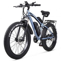 cuzona Mountain bike elettriches cuzona Bici elettrica 1000 W Bici da Neve Bici elettrica Bicicletta elettrica 48 V Ebike Aumentare Pneumatici da 26 Pollici Pneumatici elettrici-Blue_1000w_France