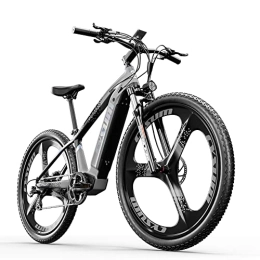 cysum Mountain bike elettriches Cysum M520 bici elettrica per uomo, bici elettrica da montagna da 29", batteria 48 V * 14 Ah, freni a disco idraulici (grigio)