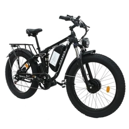 Dakeya Mountain bike elettriches Dakeya Da03 Bici Elettrica Per Adulti, Ebike, Daul-Motors, Ingranaggio A 7 Velocità, Con Batteria Rimovibile 48V 22.4AH, 26" x 4.0 Fat Tire Bici Elettrica, Adatto A Tutti I Terreni