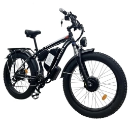Dakeya Mountain bike elettriches Dakeya Da06 Bicicletta Elettrica, Daul-Motors Ebike, 26"×4.0" Fat Tire, Shimano-7 Velocità Bici Elettrica da 48V 22.4AH Batteria Rimovibile E-bike, per Ogni Terreno & MTB & Spiaggia & Neve