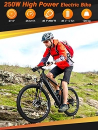 Deror Mountain bike elettriches Deror Di Energia Elettrica-Aiutorita Mountain Mountain Bike (Nero)