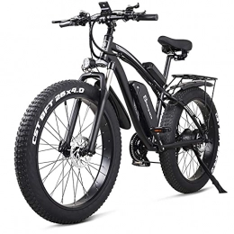 DGHJK Mountain bike elettriches DGHJK E Bici elettrica, 48V 1000W e Mountain Bike elettrica, 4.0 Bicicletta con Pneumatici Grassi, Spiaggia e Bici elettriche per Unisex
