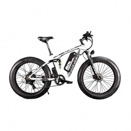 Extrbici Mountain bike elettriches Extrbici XF800 E-Bike Mountain Bike 1000W 48V 13Ah 624Wh Batteria, Bici elettrica da 26 Pollici, Cambio Shimano 7 Marce Freni Idraulici Batteria con Porta di Ricarica USB (Bianco e Nero)