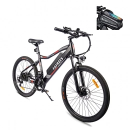 Fafrees Bici Fafrees F100 E-Bike Electric Mountain Bike 26", bicicletta elettrica con batteria 48 V / 11, 6 AH Shimano 7S, per uomo e donna, colore nero