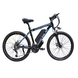 FZYE Mountain bike elettriches FZYE 26 Biciclette inch Electric Bike Bicicletta, LED Display 48V 13Ah Rimovibile Batteria agli ioni Litio per Outdoor Ciclismo Viaggi Lavoro Adulti, Blu