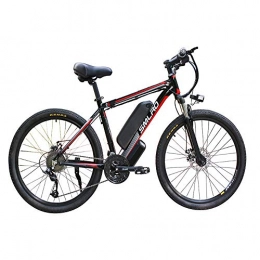 FZYE Mountain bike elettriches FZYE 26 Biciclette inch Electric Bike Bicicletta, LED Display 48V 13Ah Rimovibile Batteria agli ioni Litio per Outdoor Ciclismo Viaggi Lavoro Adulti, Rosso