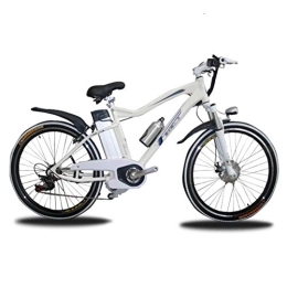 FZYE Bici FZYE Lega Alluminio Bicicletta Elettrica, 26 Pollici Velocità Variabile Bici Display LCD Adulto Bike Sport Tempo Libero, Bianca