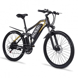 GUNAI Mountain bike elettriches GUNAI Bicicletta Elettrica da 27, 5 pollici per Mountain Bike per Adulti da 500 W con Batteria Agli Ioni di Litio da 48 V 15 Ah