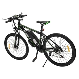 HaroldDol Mountain bike elettriches HaroldDol Bicicletta elettrica elettrica da 26 pollici, per uomo e donna, freno a disco anteriore e posteriore, 21 marce, con display LCD