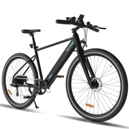 HITWAY Bici HITWAY Bicicletta Elettrica, Adulti Mountain Bike Elettrico, Bicicletta elettrica da 700C, E-bike da pendolarismo con batteria rimovibile da 36V12AH, 7 Velocità, 40-80km