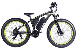 HSART Bici HSART Bicicletta Elettrica 1000W, 26" Mountain Bike, Fat Tire Ebike, Batteria agli Ioni Litio 48V 13Ah Forcella Ammortizzata MTB, Nera, Nero
