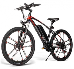 HSART Bici HSART SM26 Mountain Bike Elettrica per Adulti, Bici Elettrica 21 velocità 350W Batteria agli Ioni di Litio 48V 8Ah 3 modalità Lavoro, City Ebike da 26" Biciclette per Uomo Donna (6 Raggi)
