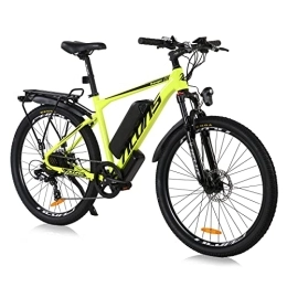 Hyuhome Bici Hyuhome Biciclette elettriche per adulti in lega di alluminio Ebike bicicletta con batteria rimovibile agli ioni di litio da 36 V / 12, 5 Ah (26 '', giallo-01)