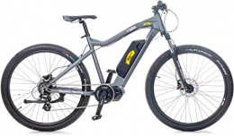 Ibike Mountain bike elettriches i-Bike MTB Mud PRO 7, Mountain elettrica Unisex Adulto, Grigio, 50 cm
