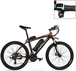 IMBM Mountain bike elettriches IMBM T8 36V 240W Strong Pedal Assist Bici elettrica, Alta qualità & Fashion MTB elettrica Mountain Bike, Adotta Forcella della Sospensione (Color : Red, Size : 20AH 240W+1 Spared Battery)