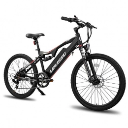 LAMASSU E-Bike E-Bike E-Bike E-MTB con batteria da 36 V 10 Ah con cambio Shimano a 7 marce, telaio in alluminio, freno a disco, display LCD, bicicletta elettrica, uomo e donna