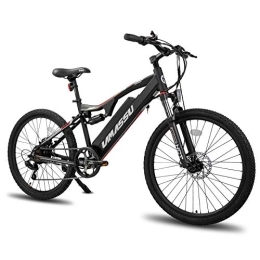 ROCKSHARK Bici LAMASSU Mountain Bike Elettrica E-MTB con Cambio Shimano a 7 Velocotà Batteria da 36 V, 10 Ah, Telaio in Alluminio display LCD, Bicicletta Elettrica da Uomo e da Donna…