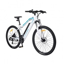LIU Mountain bike elettriches LIU Bici elettrica Pieghevole per Adulti da 250W 25km / h, Bicicletta elettrica da Montagna da 27, 5 Pollici, Bicicletta elettrica a Batteria da 48V 12, 5Ah (Colore : White)