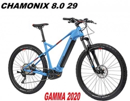 LOMBARDO BICI Mountain bike elettriches LOMBARDO BICI Chamonix 8.0 Ruota 29 CX 75NM Batteria Integrata 500WH Gamma 2020 (Blue Sky Black Red Matt, 45 CM)