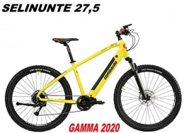 LOMBARDO BICI Mountain bike elettriches LOMBARDO BICI SELINUNTE Ruota 27, 5 Motore 250w 80Nm Batteria Integrata 504Wh 36v 14ah Gamma 2020 (Yellow Black Red Glossy, 41 CM)