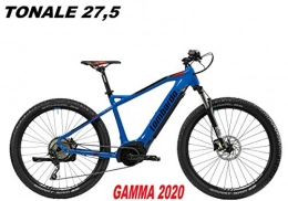 LOMBARDO BICI Mountain bike elettriches LOMBARDO BICI TONALE Ruota 27, 5 Performance 63NM Batteria Integrata 500WH Gamma 2020 (Blue Rock Black Glossy, 43 CM)