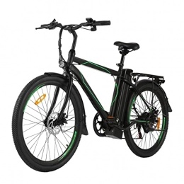 LWL Mountain bike elettriches LWL Bicicletta elettrica 250W / 350W per adulti, 21 velocità elettrica Mountain Bike Shifter E-Bike anteriore e posteriore freno a disco bicicletta (dimensioni: nero 26" 250W 36V)