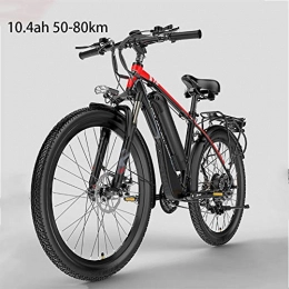 Macro Bicicletta elettrica 26 '' Mountain Bike elettrica 400w 120 km Adulti Ebike con Rimovibile Batteria 10,4 / 12Ah, 2 Ruote Ammortizzatore per spostamenti in Bici all'aperto,3