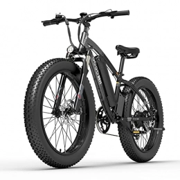 MANPATEL Bici elettriche con Batteria da 13Ah / 48V Bicicletta Elettrica Pieghevole A Pedalata Assistita 26" 1000w Nero