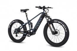Moma Bikes Mountain bike elettriches Moma bikes E- Fat 26 PRO, BIEFAT26NUN Unisex-Adult, Grigio / Nero, Normale